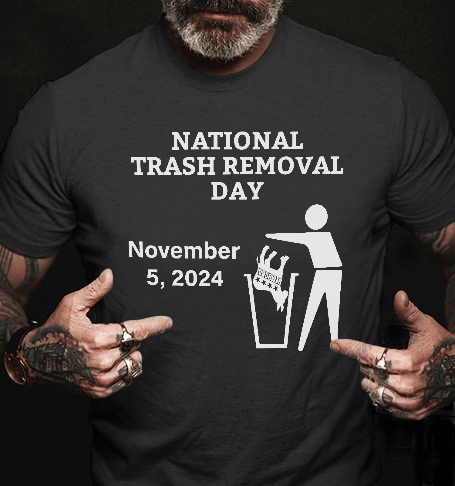 National Trash Removal Day November 5 2024 Shirt Anti Democrat T-Shirt Political Gifts