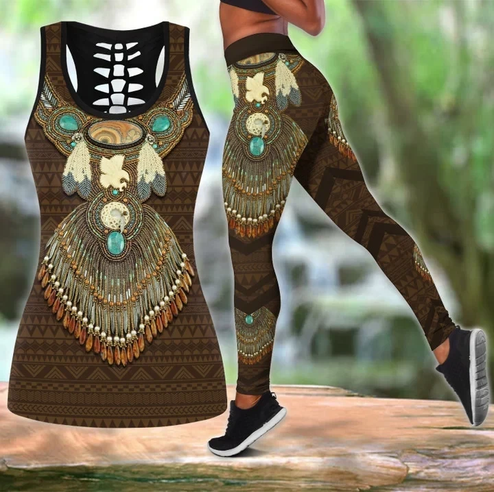 Native American Tank Top & Legging Combo Clothing For Womens Gifts Native American Tank Top & Legging Combo Clothing For Womens Gifts