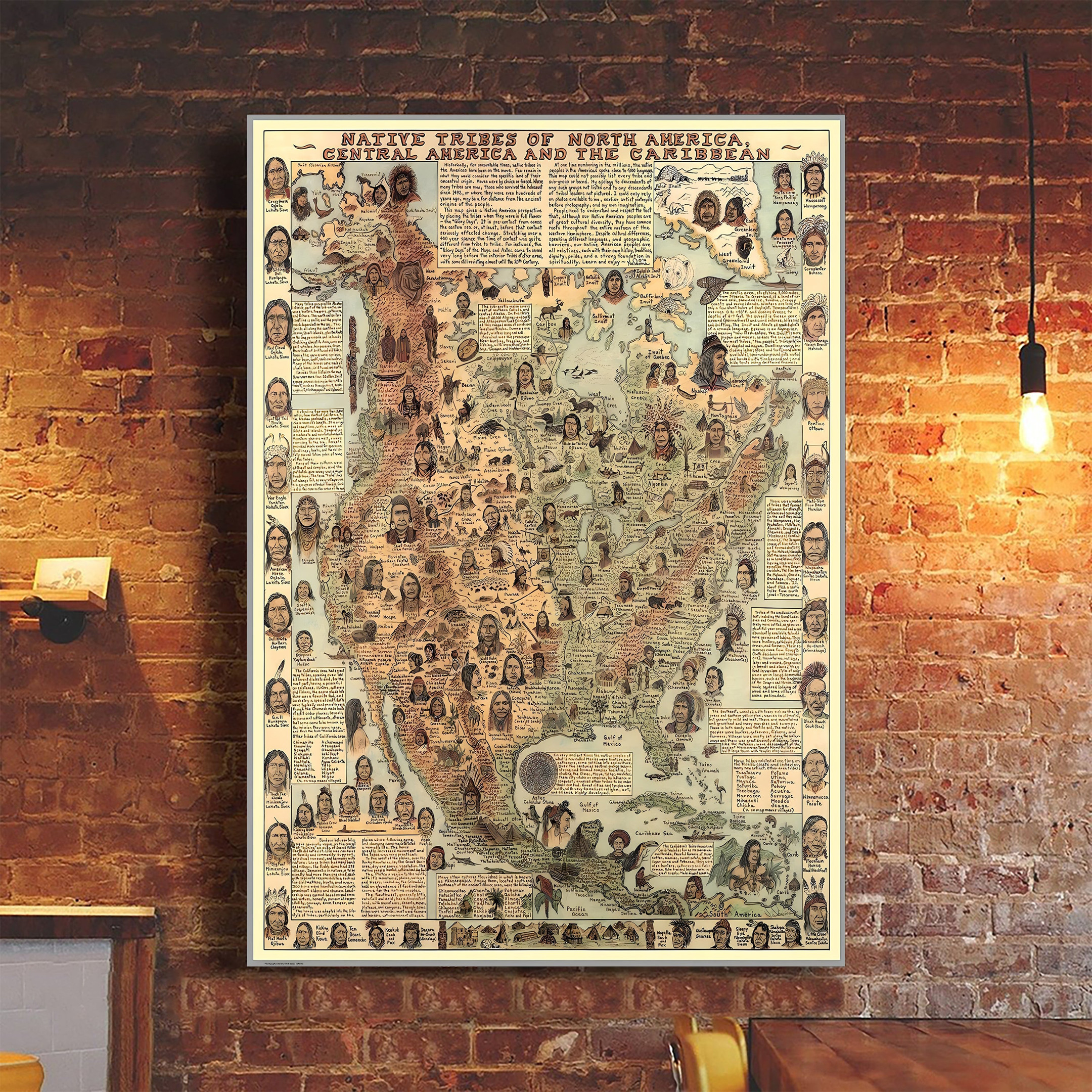 Native Tribes Of North America Poster Wall Decor Native American Merchandise Gifts Native Tribes Of North America Poster Wall Decor Native American Merchandise Gifts