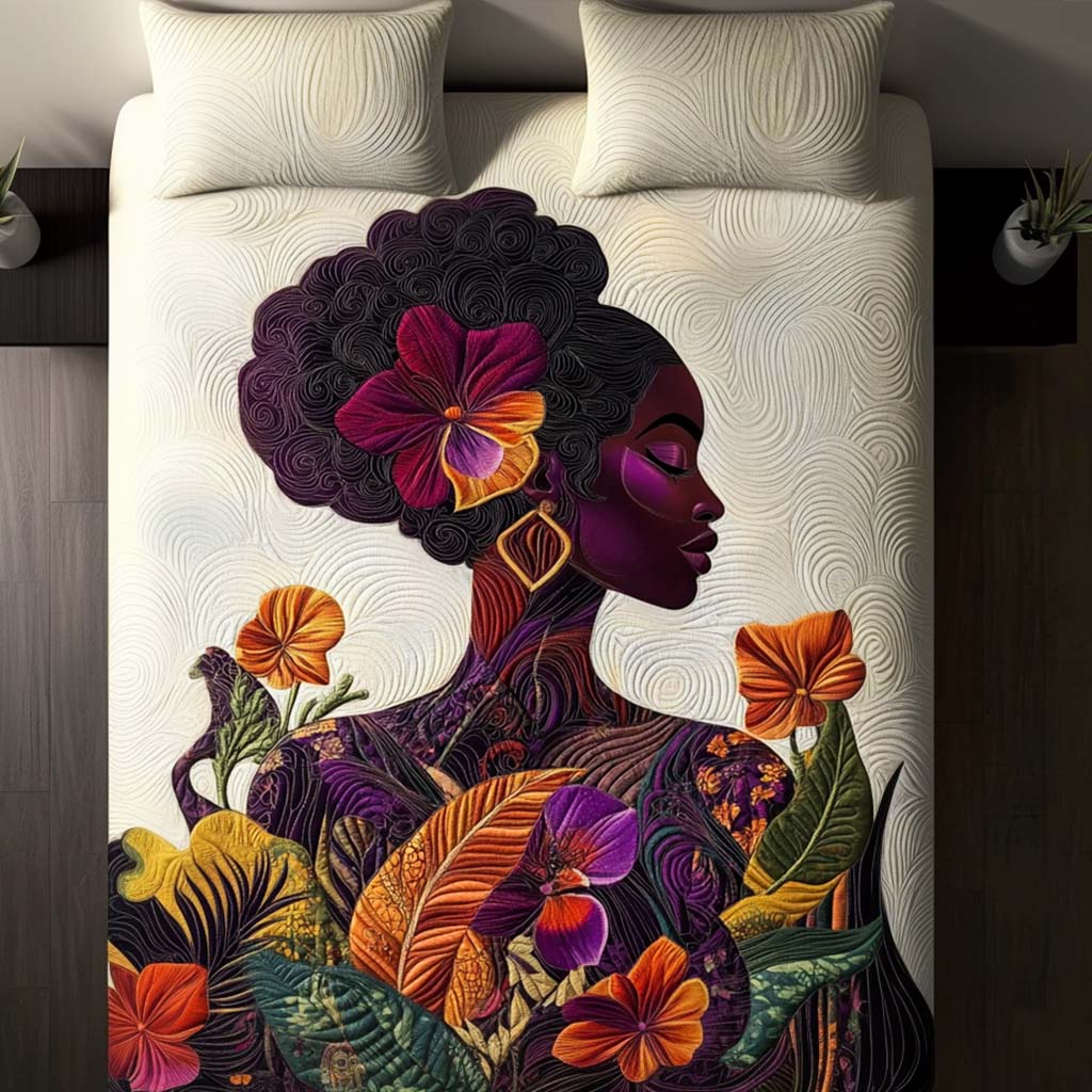 Nature Embrace Quilted Bedding Set Duvet Cover Bed Sheet Set Black History Month Gifts Nature Embrace Quilted Bedding Set Duvet Cover Bed Sheet Set Black History Month Gifts