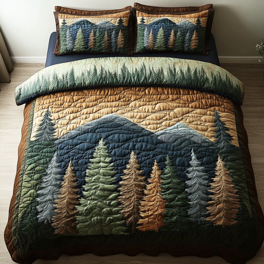 Nature Path Quilted Bedding Set Duvet Cover Bedspreads Christmas Gifts For Adult Son Nature Path Quilted Bedding Set Duvet Cover Bedspreads Christmas Gifts For Adult Son