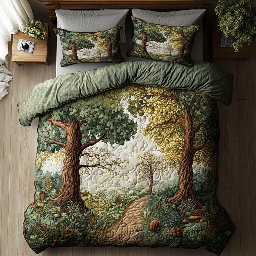 Nature Roots Quilted Bedding Set Duvet Cover Bed Sheet Set Secret Santa Ideas For Men Nature Roots Quilted Bedding Set Duvet Cover Bed Sheet Set Secret Santa Ideas For Men