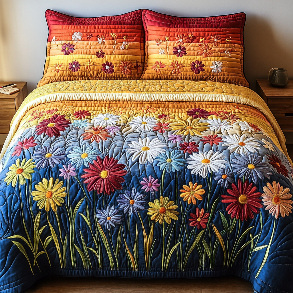 Nature Shine Quilted Bedding Set Duvet Cover Bed Sheet Set Sunflower Gifts For Friends Nature Shine Quilted Bedding Set Duvet Cover Bed Sheet Set Sunflower Gifts For Friends