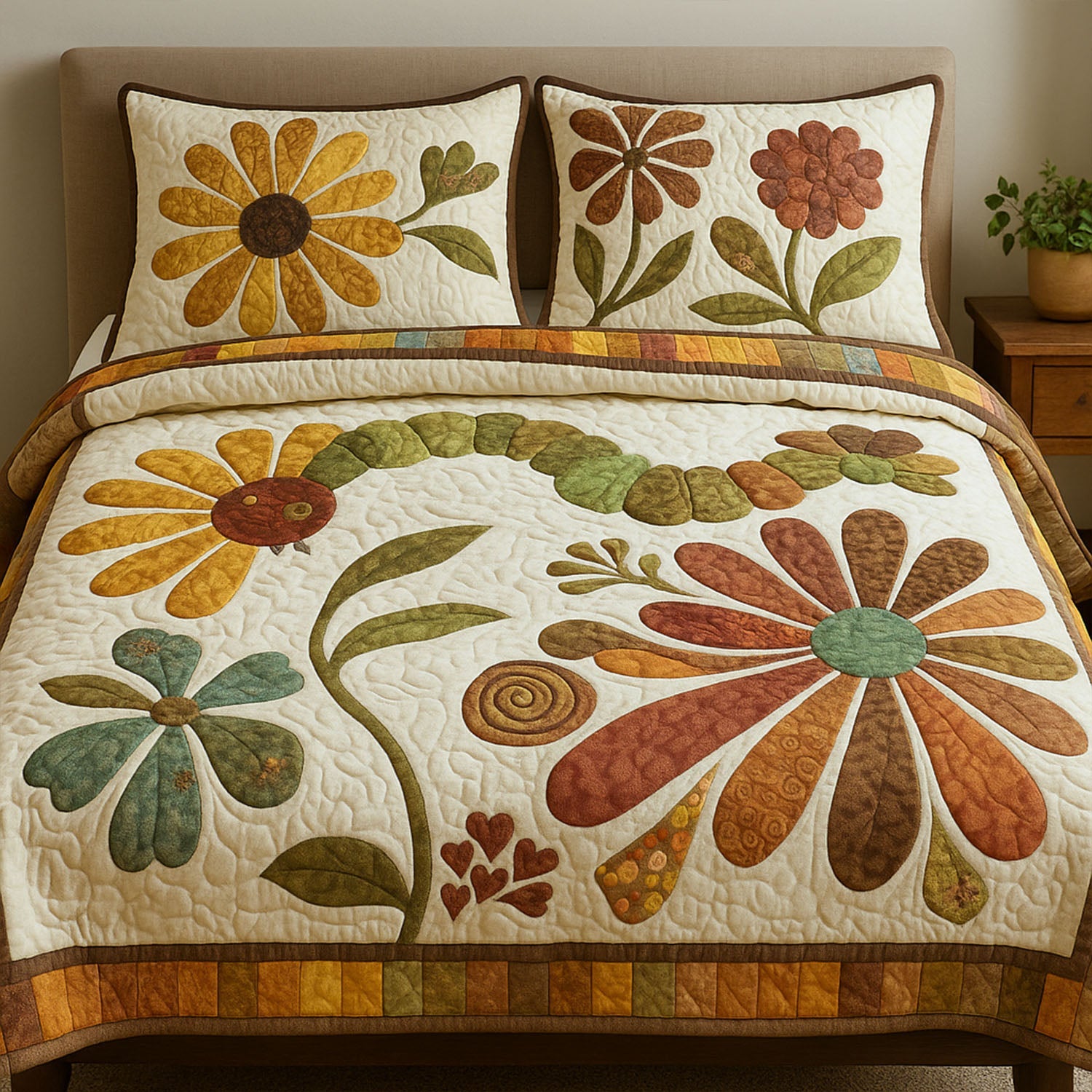 Natures Beauty Quilted Bedding Set Duvet Cover Merch Flower Gifts For Ladies Natures Beauty Quilted Bedding Set Duvet Cover Merch Flower Gifts For Ladies