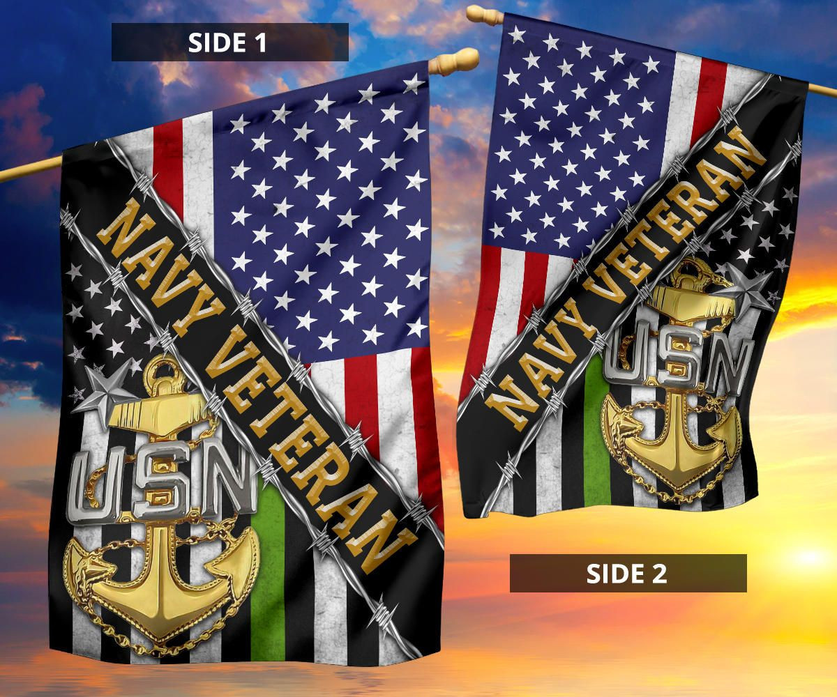 Navy Veteran Flag And American Flag USN Logo Proud Of US Veteran Navy Retirement Gift Navy Veteran Flag And American Flag USN Logo Proud Of US Veteran Navy Retirement Gift