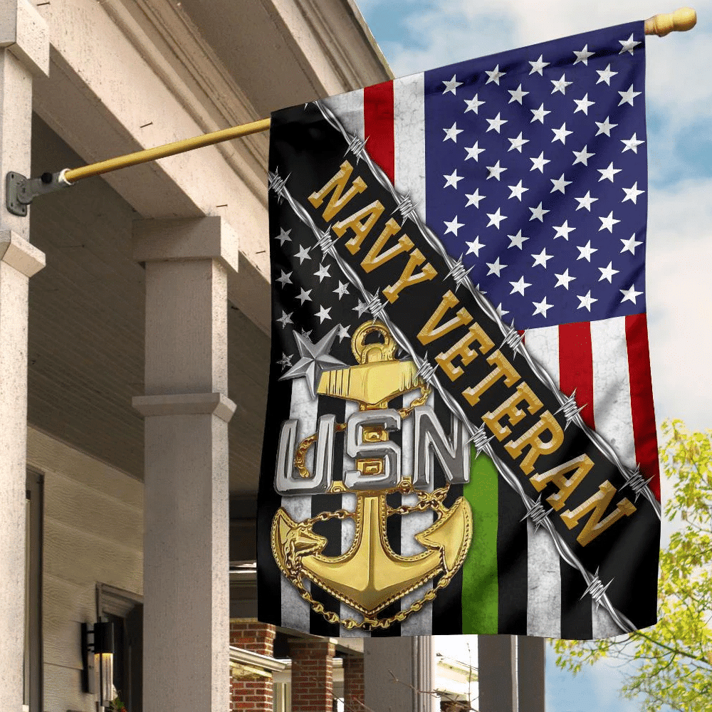 Navy Veteran Flag And American Flag USN Logo Proud Of US Veteran Navy Retirement Gift Navy Veteran Flag And American Flag USN Logo Proud Of US Veteran Navy Retirement Gift