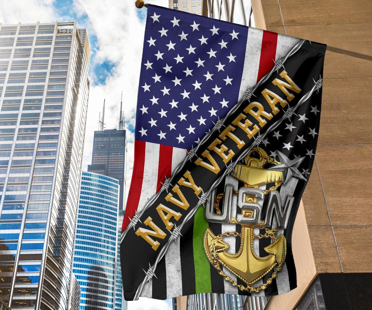 Navy Veteran Flag And American Flag USN Logo Proud Of US Veteran Navy Retirement Gift Navy Veteran Flag And American Flag USN Logo Proud Of US Veteran Navy Retirement Gift