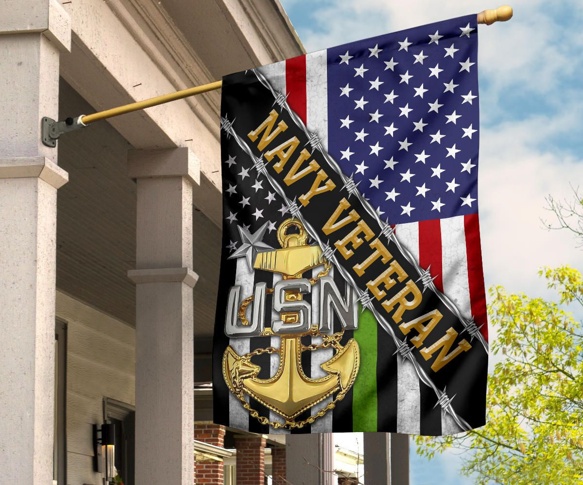 Navy Veteran Flag And American Flag USN Logo Proud Of US Veteran Navy Retirement Gift Navy Veteran Flag And American Flag USN Logo Proud Of US Veteran Navy Retirement Gift
