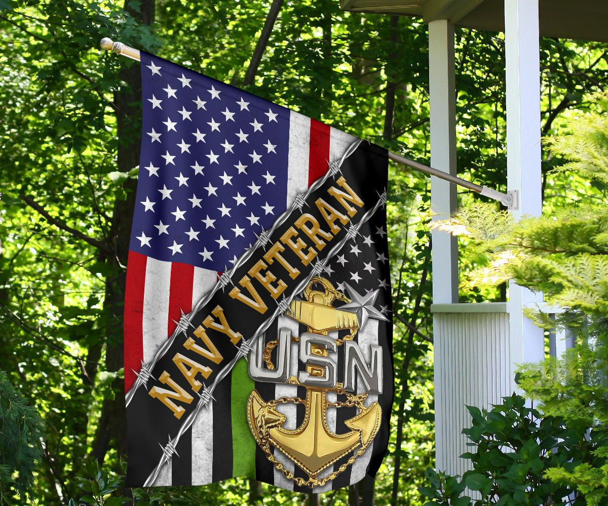 Navy Veteran Flag And American Flag USN Logo Proud Of US Veteran Navy Retirement Gift Navy Veteran Flag And American Flag USN Logo Proud Of US Veteran Navy Retirement Gift