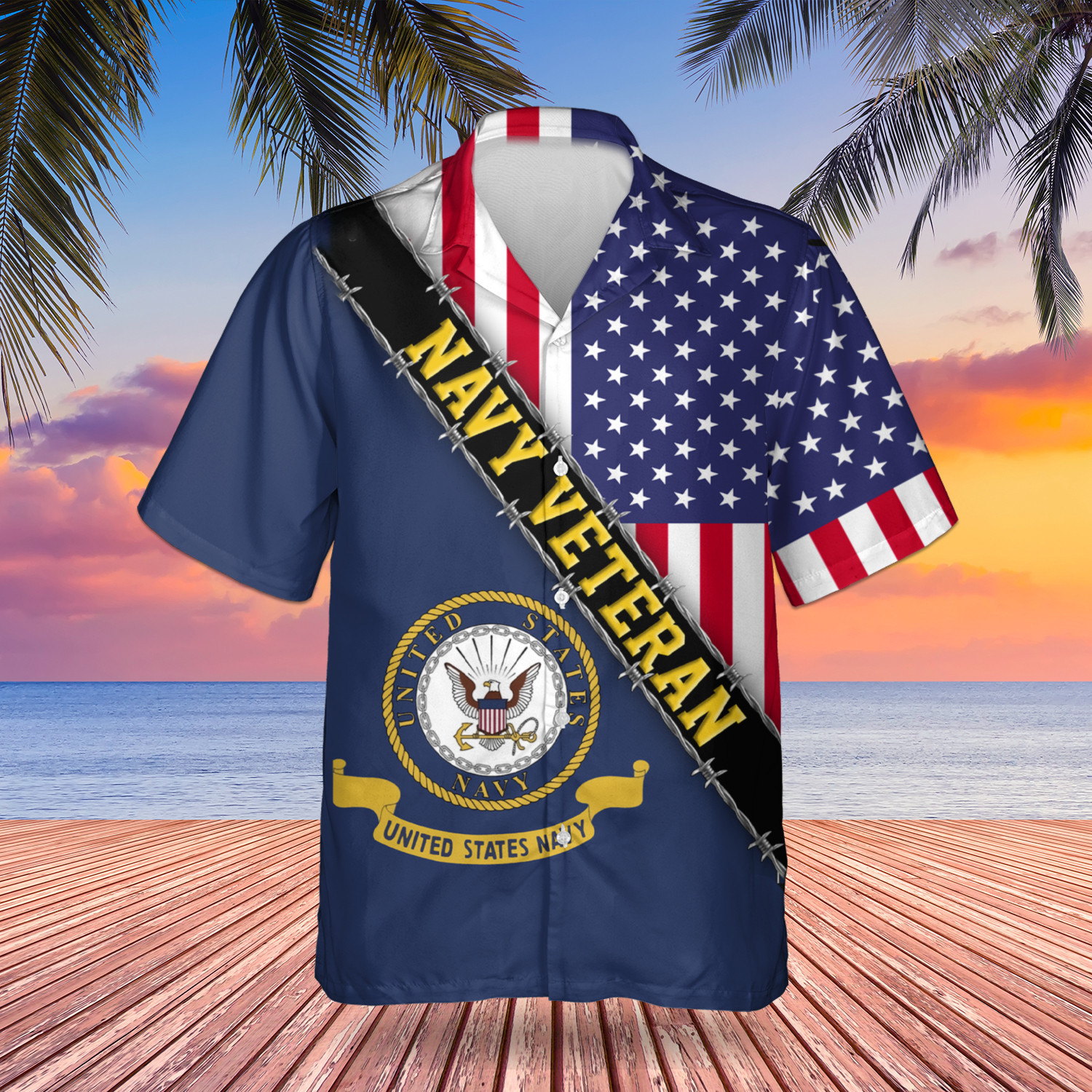 Navy Veteran Flag With American Flag Navy Logo Proud Veteran Patriotic Flag Navy Veteran Flag With American Flag Navy Logo Proud Veteran Patriotic Flag