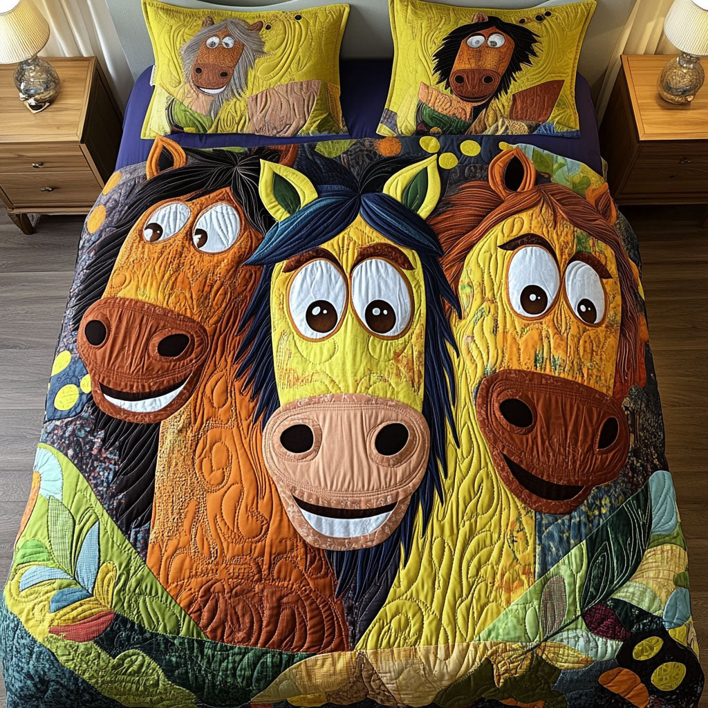 Neigh Neigh Vibes Quilted Bedding Set Duvet Cover Bed Sheet Set Unique Gifts For Horse Owners Neigh Neigh Vibes Quilted Bedding Set Duvet Cover Bed Sheet Set Unique Gifts For Horse Owners
