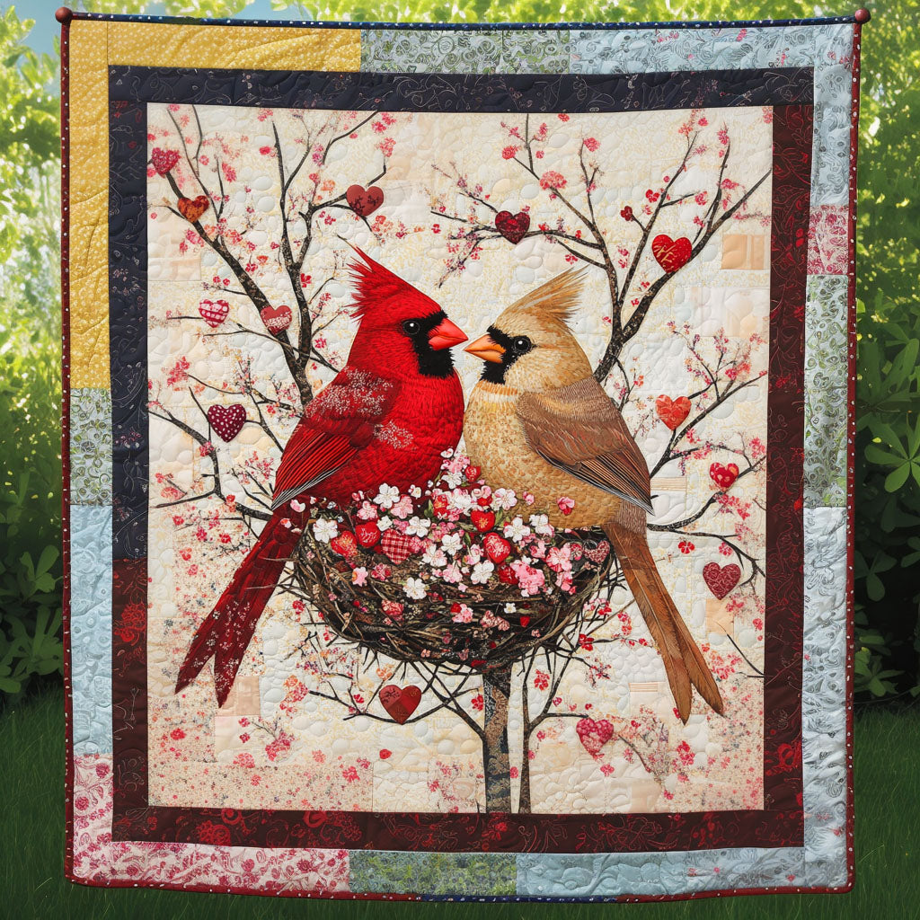 Nestled in Love Quilted Blanket Cute Colorful Blanket Cardinal Gifts For Friend Nestled in Love Quilted Blanket Cute Colorful Blanket Cardinal Gifts For Friend