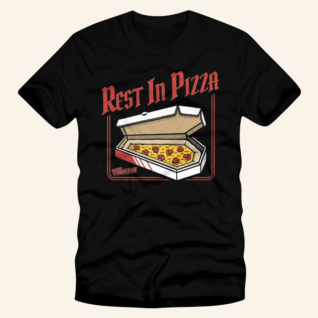 New York Comic Con Merch Coffin Rest In Pizza T-Shirt Halloween Gifts For Brother New York Comic Con Merch Coffin Rest In Pizza T-Shirt Halloween Gifts For Brother