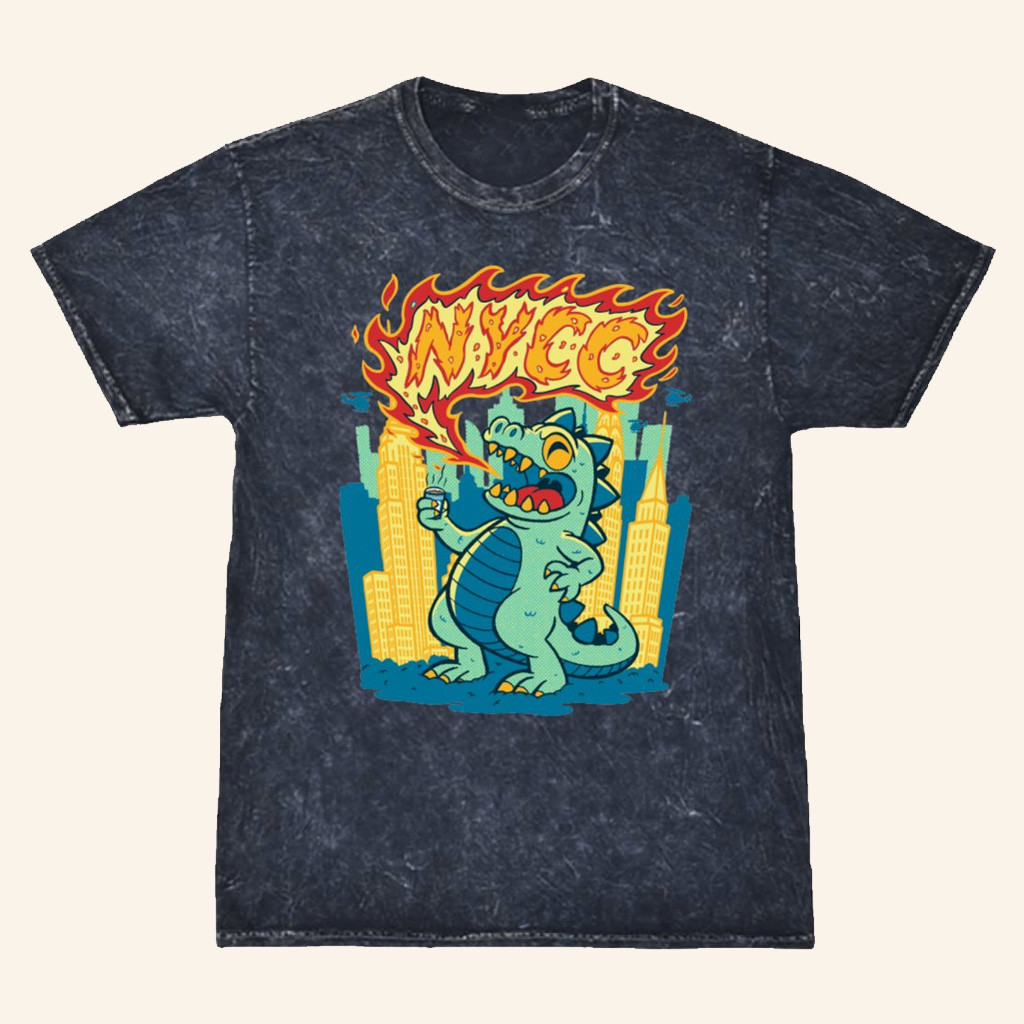 New York Comic Con Merch Godzilla Skyline T-Shirt Unique Gifts For Brother