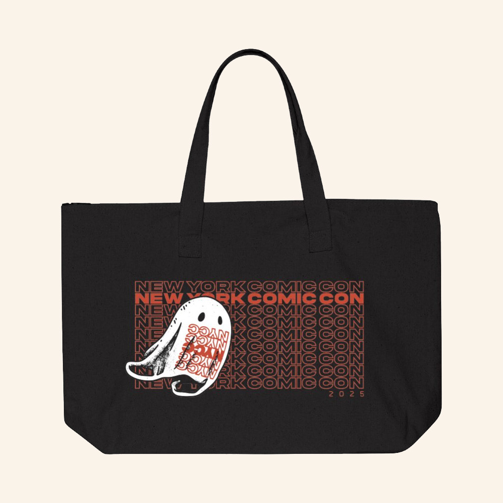 New York Comic Con Merch Plastic Bag Ghost Tote Bag Halloween Gifts For Girlfriend New York Comic Con Merch Plastic Bag Ghost Tote Bag Halloween Gifts For Girlfriend