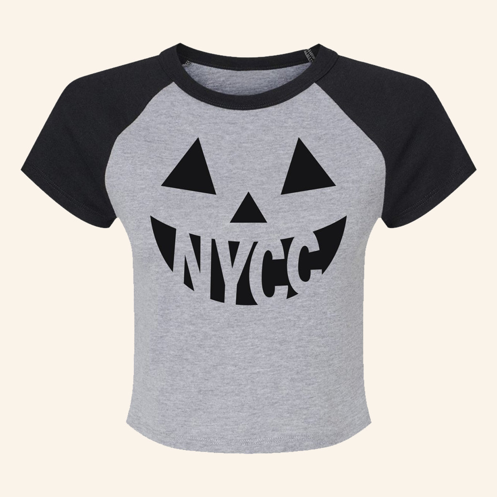 New York Comic Con Merch Spooky Pumpkin Cropped T-Shirt Halloween Gift Ideas For Her New York Comic Con Merch Spooky Pumpkin Cropped T-Shirt Halloween Gift Ideas For Her