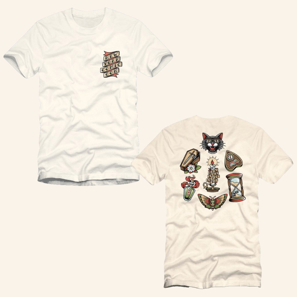 New York Comic Con Merch Tattoo Flash T-Shirt Presents For Boyfriend