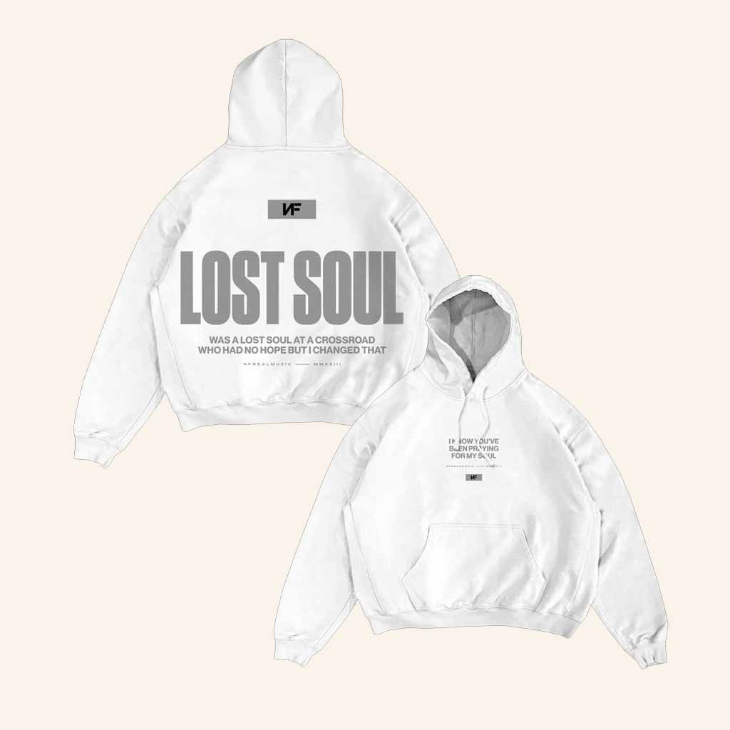 NF Merch Lost Soul White Hoodie Best Birthday Gift For Husband NF Merch Lost Soul White Hoodie Best Birthday Gift For Husband