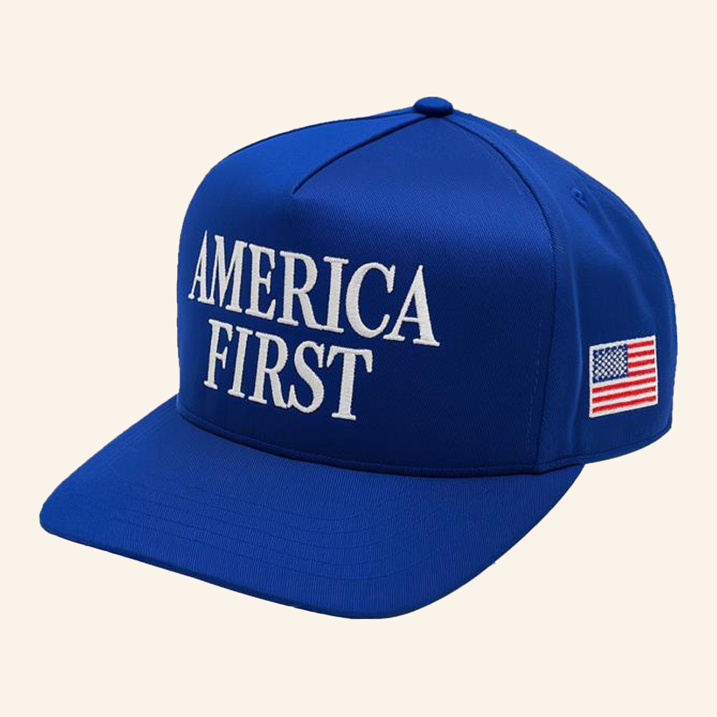 Nick Fuentes Merch Official Blue America First Snapback Hat Embroidered Gifts For Father Nick Fuentes Merch Official Blue America First Snapback Hat Embroidered Gifts For Father