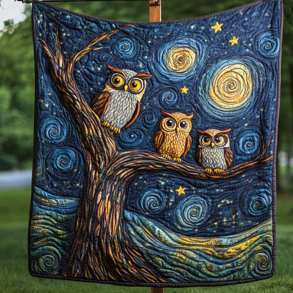 Night Watchers Quilted Blanket Sofa Throw Blanket Owl Themed Christmas Gifts Night Watchers Quilted Blanket Sofa Throw Blanket Owl Themed Christmas Gifts