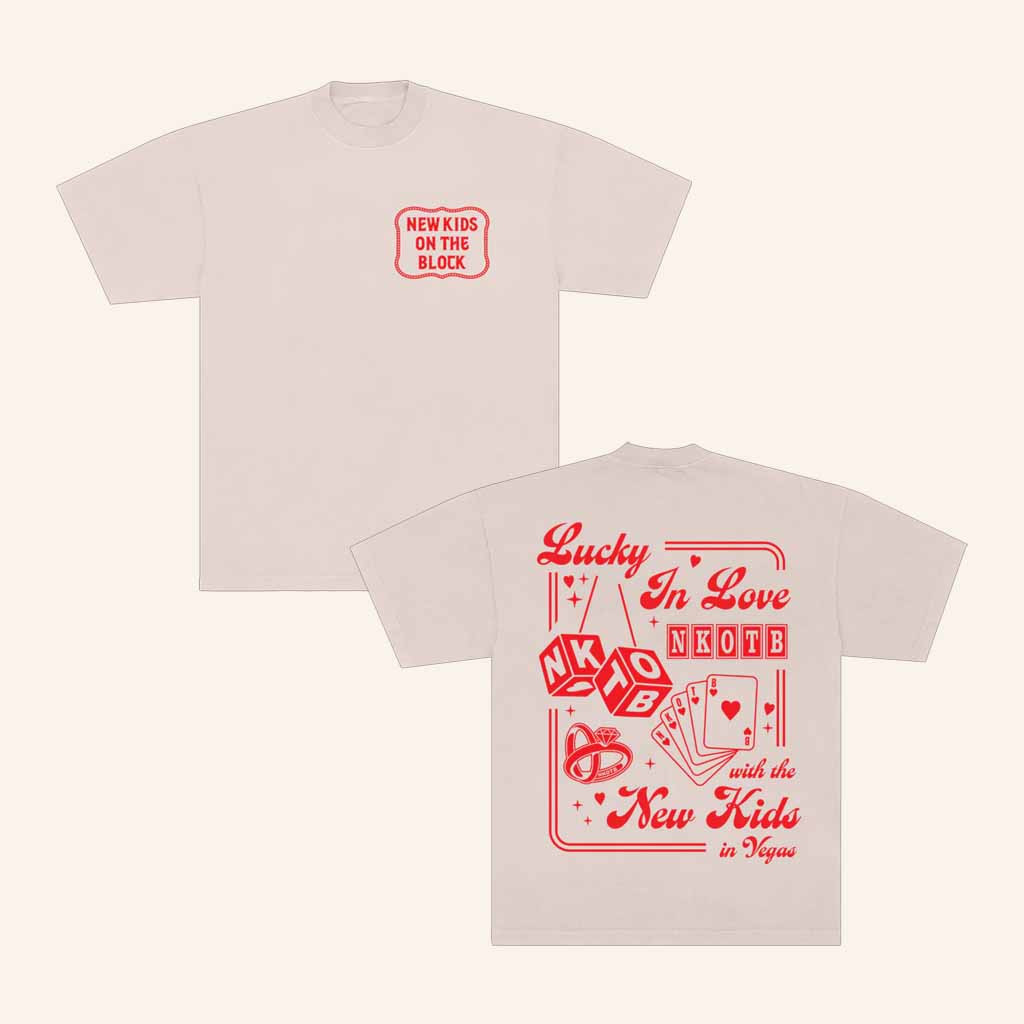 NKOTB Merch Lucky In Love Las Vegas T-Shirt Presents For Music Lovers NKOTB Merch Lucky In Love Las Vegas T-Shirt Presents For Music Lovers