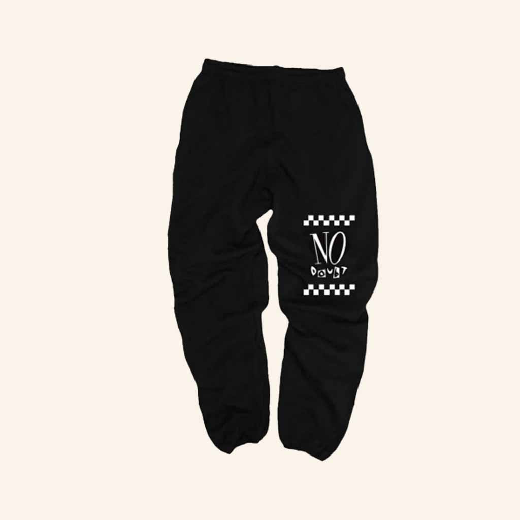 No Doubt Merch No Doubt Checkered Logo Sweatpants Best Gifts For Music Lovers No Doubt Merch No Doubt Checkered Logo Sweatpants Best Gifts For Music Lovers