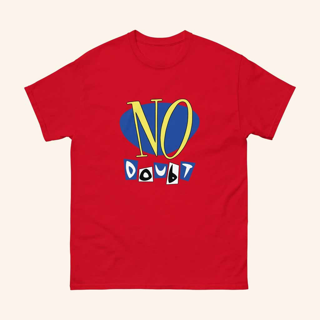 No Doubt Merch No Doubt Vinyl Release Red T-Shirt Best Gifts For Music Lovers