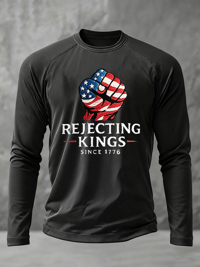 No Kings Shirt Long Sleeve Rejecting Kings T-Shirt FDT Merch Gifts For Protest No Kings Shirt Long Sleeve Rejecting Kings T-Shirt FDT Merch Gifts For Protest