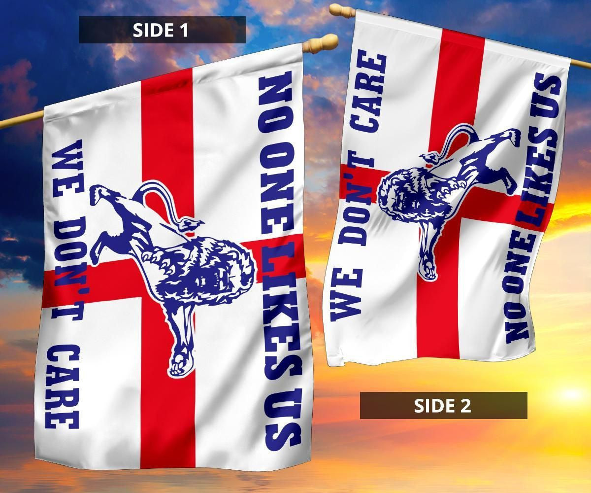 No One Like Us We Don't Care England Flag Millwall Football Club Fan Inside Outside Decorations No One Like Us We Don't Care England Flag Millwall Football Club Fan Inside Outside Decorations