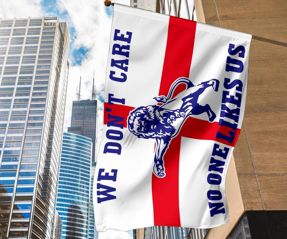 No One Like Us We Don't Care England Flag Millwall Football Club Fan Inside Outside Decorations No One Like Us We Don't Care England Flag Millwall Football Club Fan Inside Outside Decorations