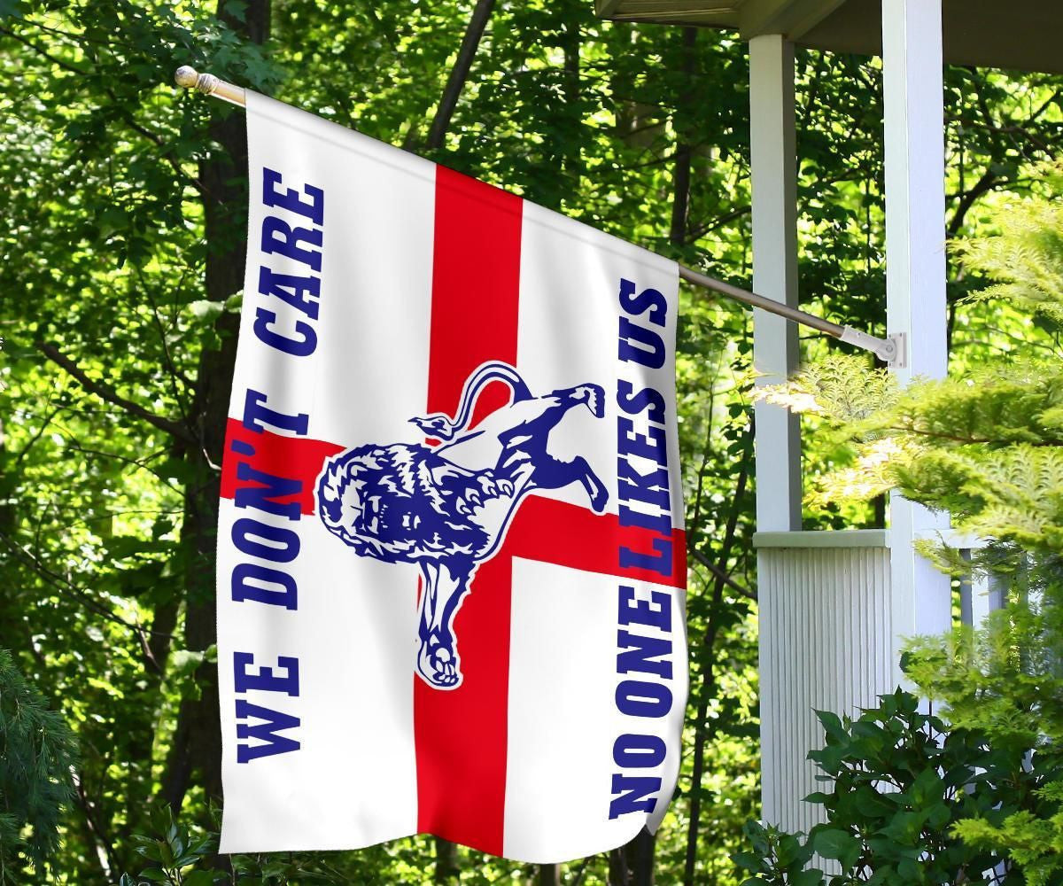 No One Like Us We Don't Care England Flag Millwall Football Club Fan Inside Outside Decorations No One Like Us We Don't Care England Flag Millwall Football Club Fan Inside Outside Decorations