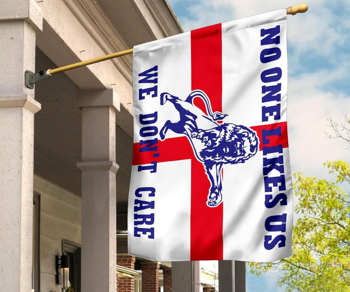 No One Like Us We Don't Care England Flag Millwall Football Club Fan Inside Outside Decorations No One Like Us We Don't Care England Flag Millwall Football Club Fan Inside Outside Decorations