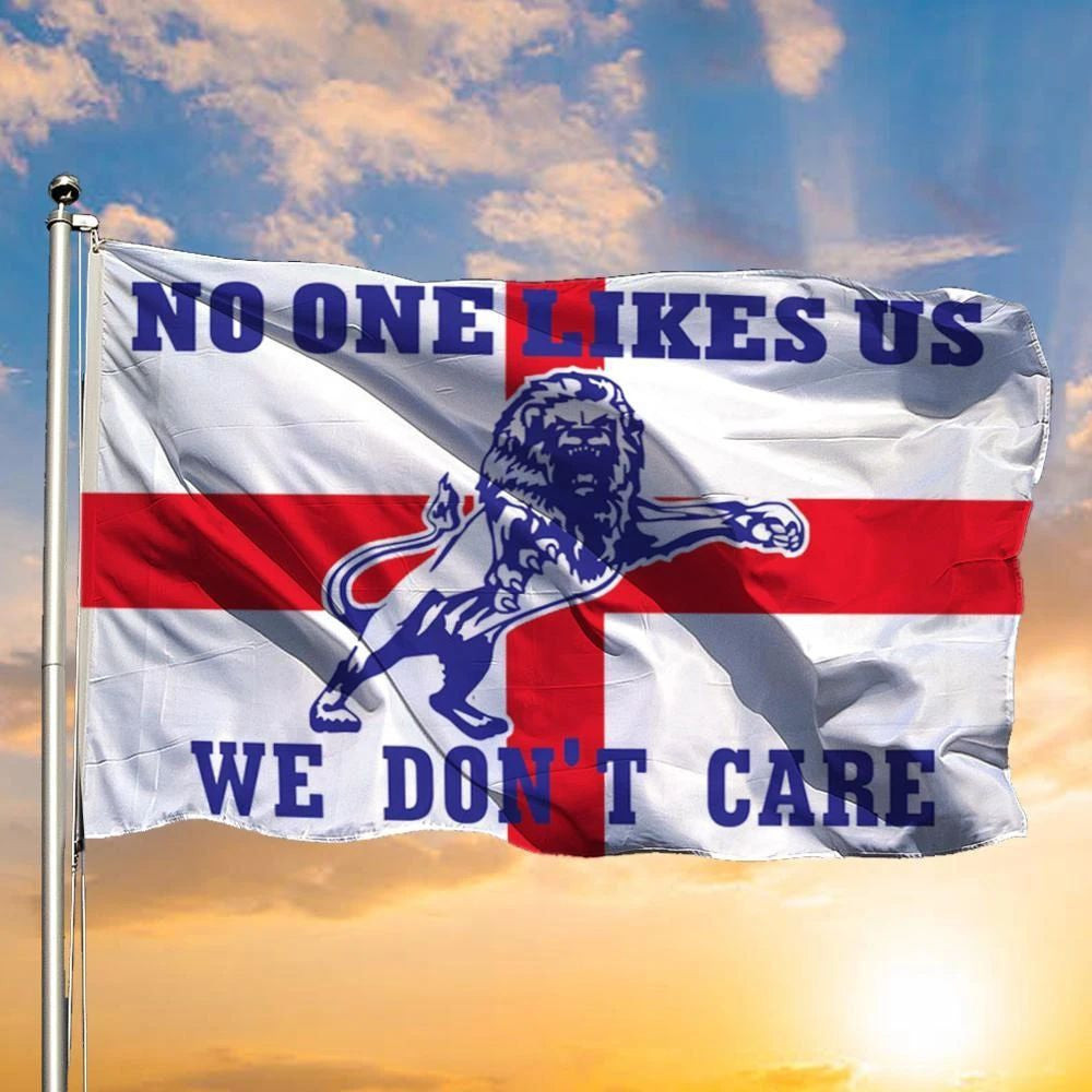 No One Like Us We Don't Care England Flag Millwall Football Club Fan Inside Outside Decorations No One Like Us We Don't Care England Flag Millwall Football Club Fan Inside Outside Decorations