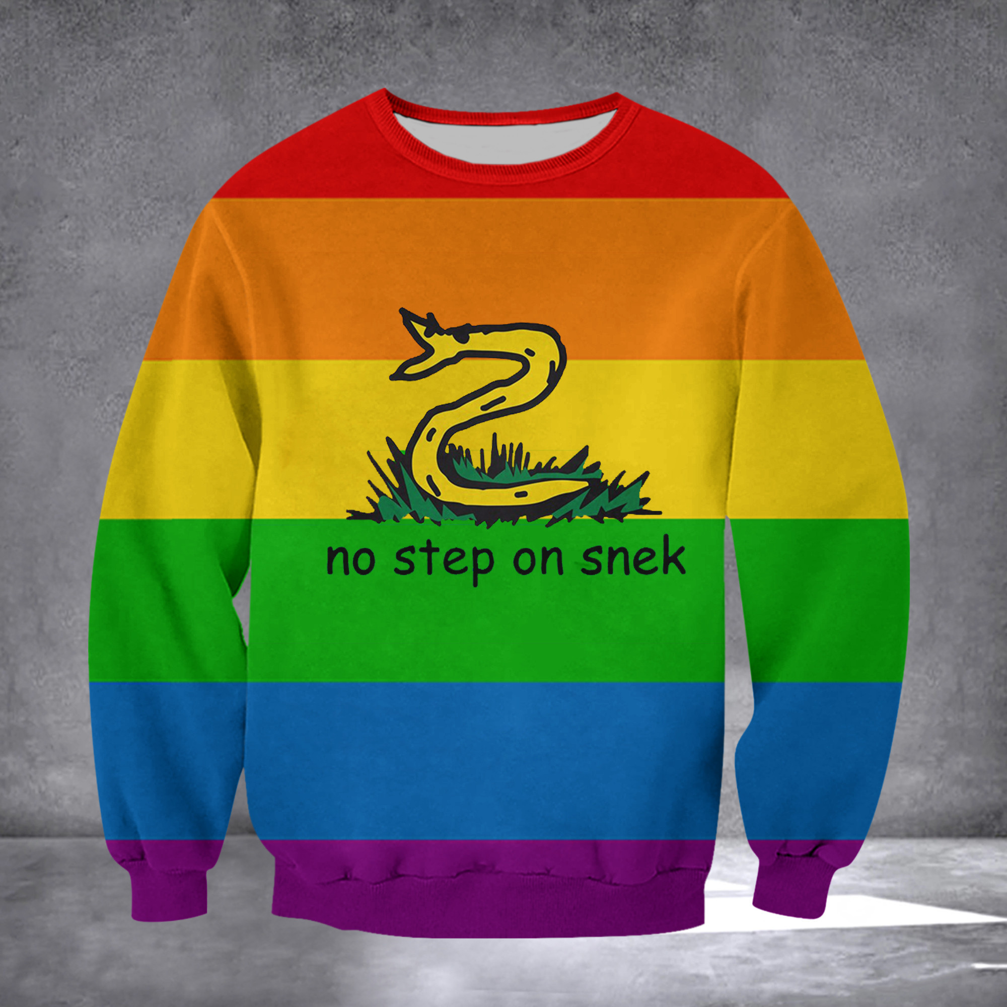 No Step On Snek Flag Gadsden Flag LGBT Pride Color Yellow Flag With Snake No Step On Snek Flag Gadsden Flag LGBT Pride Color Yellow Flag With Snake