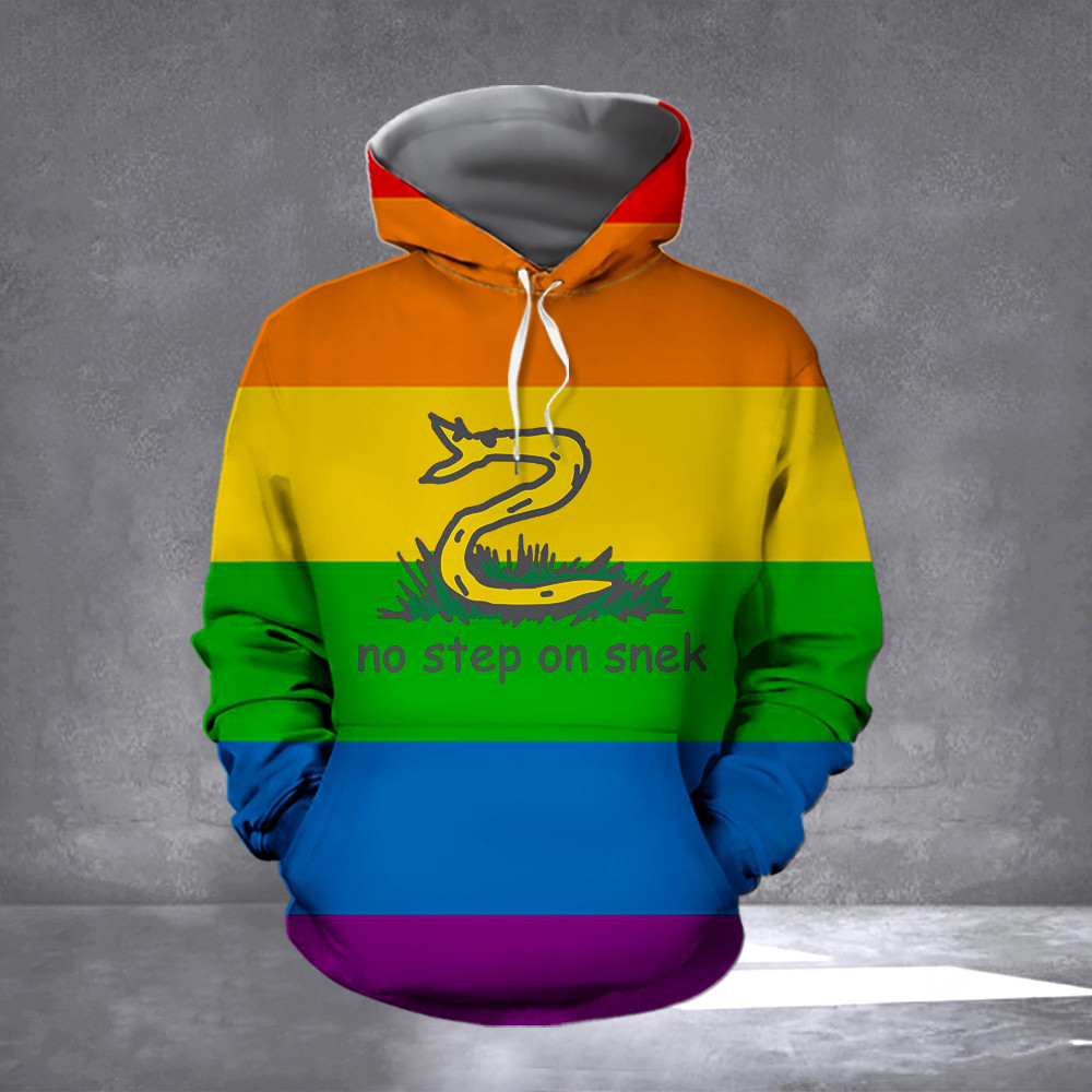 No Step On Snek Flag Gadsden Flag LGBT Pride Color Yellow Flag With Snake No Step On Snek Flag Gadsden Flag LGBT Pride Color Yellow Flag With Snake