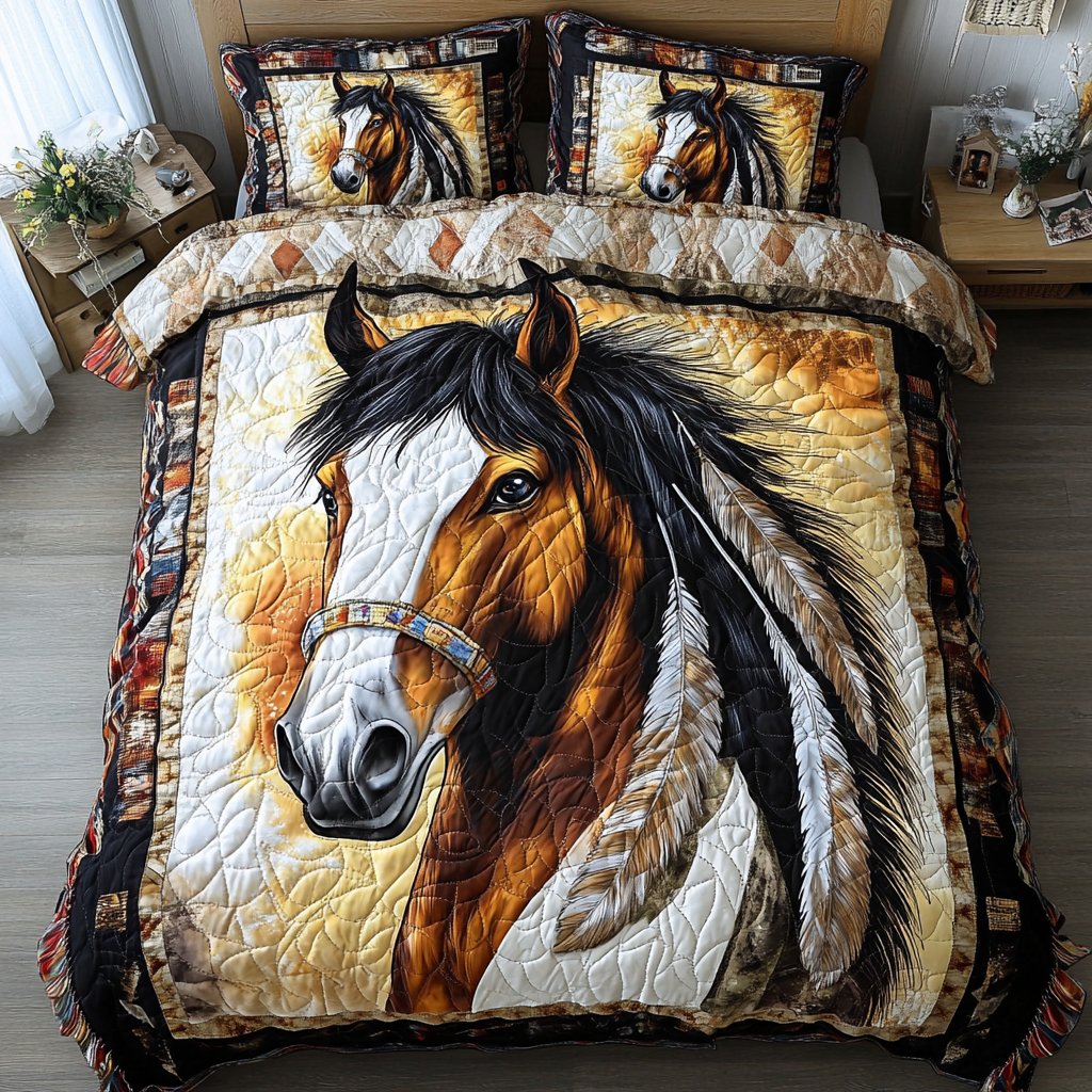 Noble Ride Quilted Bedding Set Duvet Cover Bed Sheet Set Christmas Gift Ideas For Horse Owners Noble Ride Quilted Bedding Set Duvet Cover Bed Sheet Set Christmas Gift Ideas For Horse Owners