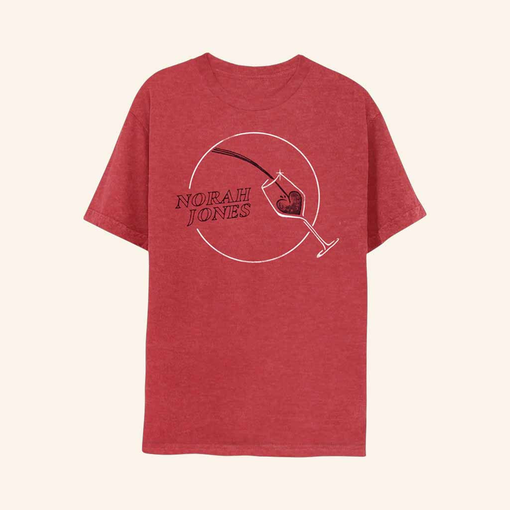 Norah Jones Merch My Heart Is Drenched In Wine T-Shirt Christmas Gift Ideas For Her