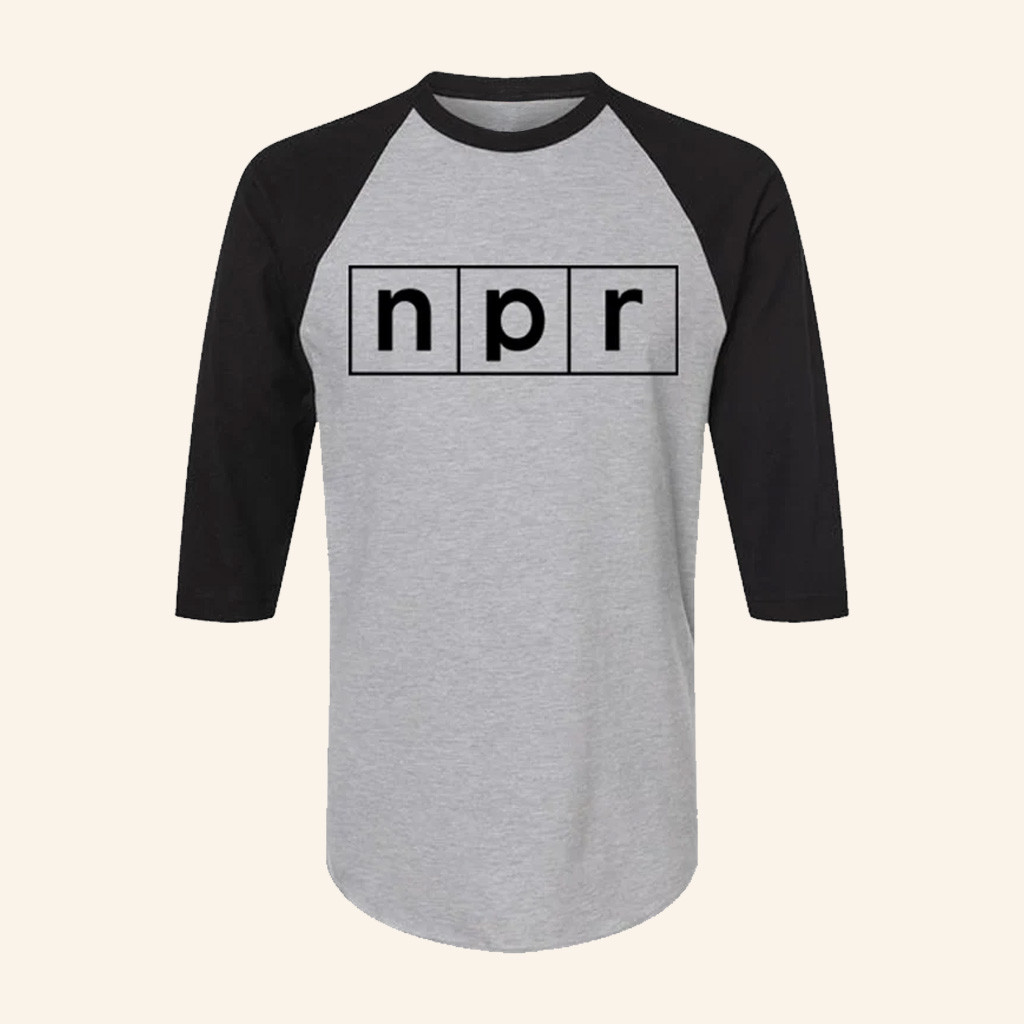 NPR Merch NPR Logo Raglan Shirt Christmas Present Ideas For Boyfriend