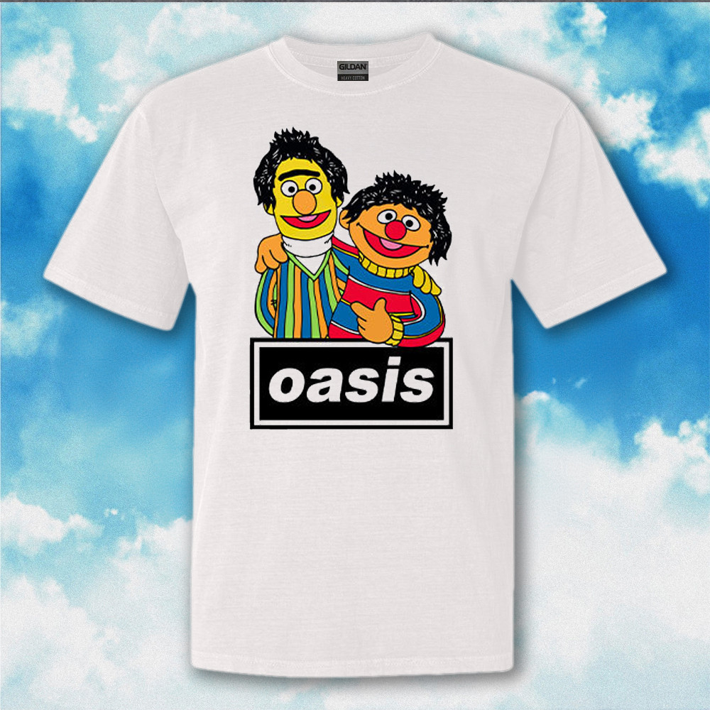 Oasis Bert And Ernie Shirt Funny Graphic T-Shirt Gift Ideas For Fan Oasis Bert And Ernie Shirt Funny Graphic T-Shirt Gift Ideas For Fan