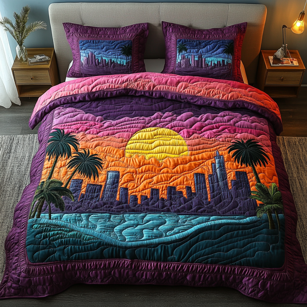 Ocean Bliss Quilted Bedding Set Duvet Cover Bedspread Beach Gifts For Men Ocean Bliss Quilted Bedding Set Duvet Cover Bedspread Beach Gifts For Men