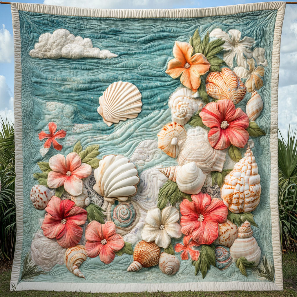 Ocean Bloom Quilted Blanket Sofa Throw Blanket Mothers Day Gift For Beach Lover Ocean Bloom Quilted Blanket Sofa Throw Blanket Mothers Day Gift For Beach Lover
