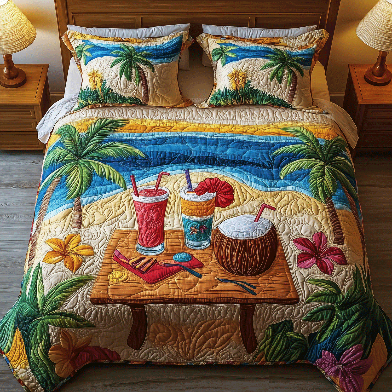 Ocean Lounge Quilted Bedding Set Duvet Cover Bedspread Beach Vacation Gift Ideas Ocean Lounge Quilted Bedding Set Duvet Cover Bedspread Beach Vacation Gift Ideas