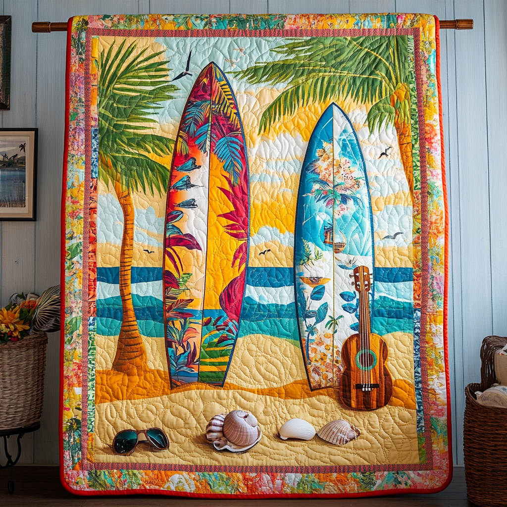 Ocean Melody Quilted Blanket Cute Colorful Blanket Gifts For An Ocean Lover Ocean Melody Quilted Blanket Cute Colorful Blanket Gifts For An Ocean Lover