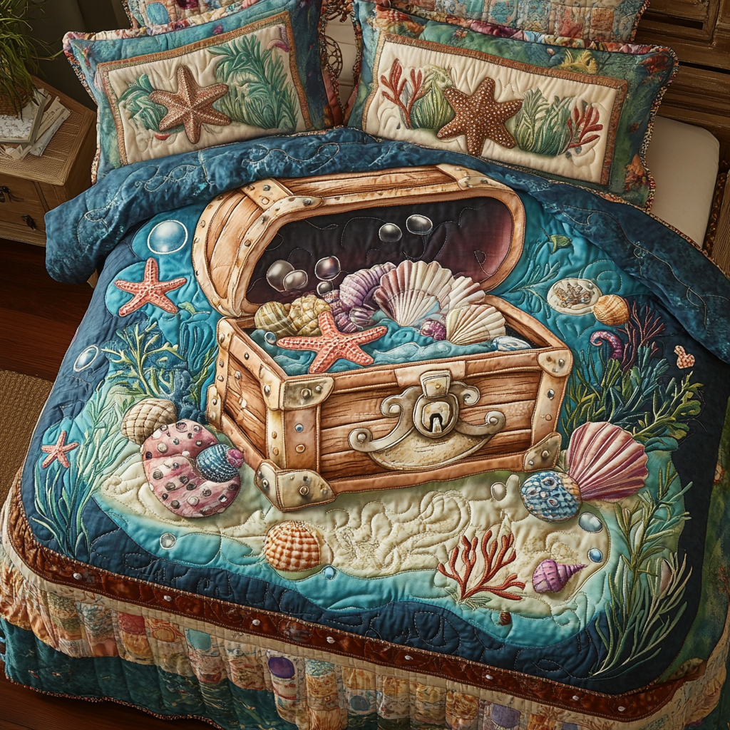 Ocean Waves Quilted Bedding Set Duvet Cover Bedspreads Beach Vacation Gift Ideas Ocean Waves Quilted Bedding Set Duvet Cover Bedspreads Beach Vacation Gift Ideas