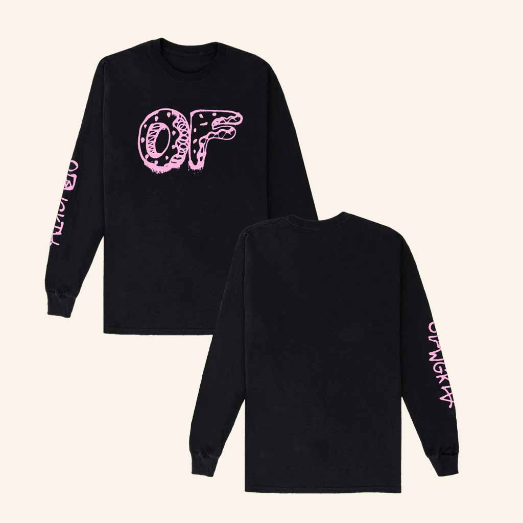 Odd Future Merch OF Donut Logo Graffiti Long Sleeve Shirt Gifts For Bestie Odd Future Merch OF Donut Logo Graffiti Long Sleeve Shirt Gifts For Bestie