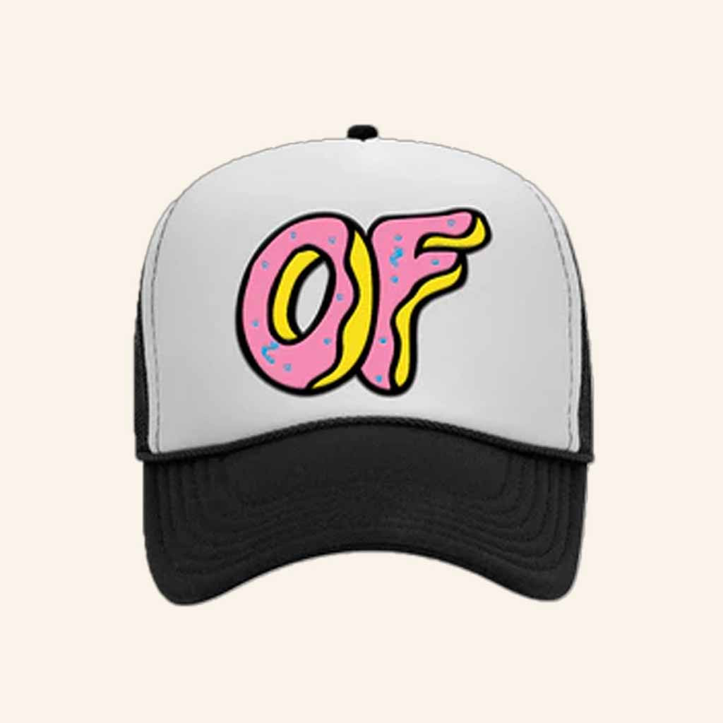 Odd Future Merch OF Donut Logo Trucker Hat Birthday Present For Wife Odd Future Merch OF Donut Logo Trucker Hat Birthday Present For Wife