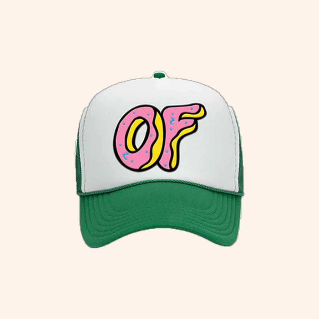 Odd Future Merch OF Donut Logo Trucker Hat Christmas Ideas For Sister