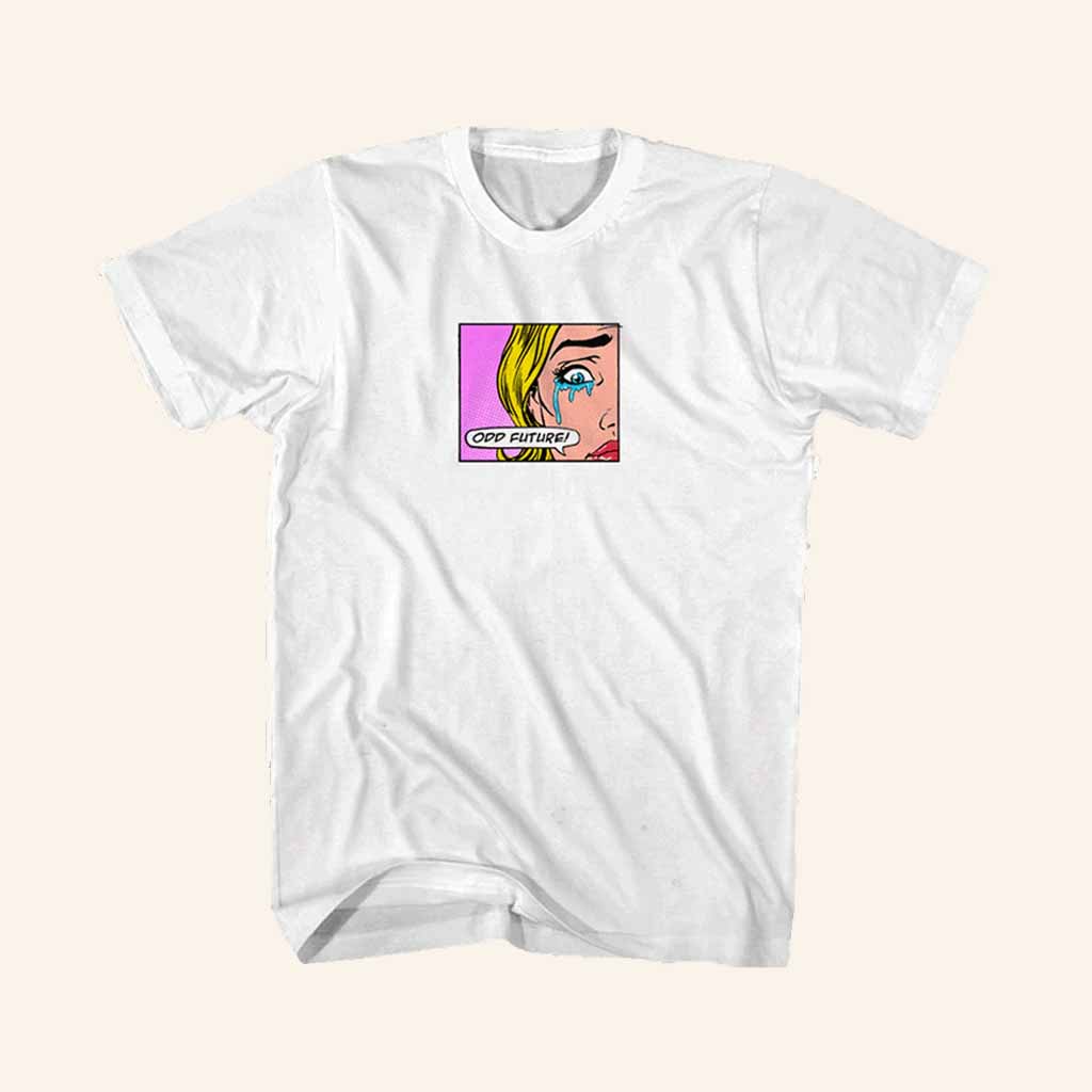 Odd Future Merch Pop Art Crying Girl T-Shirt Best Gifts For Husband Odd Future Merch Pop Art Crying Girl T-Shirt Best Gifts For Husband