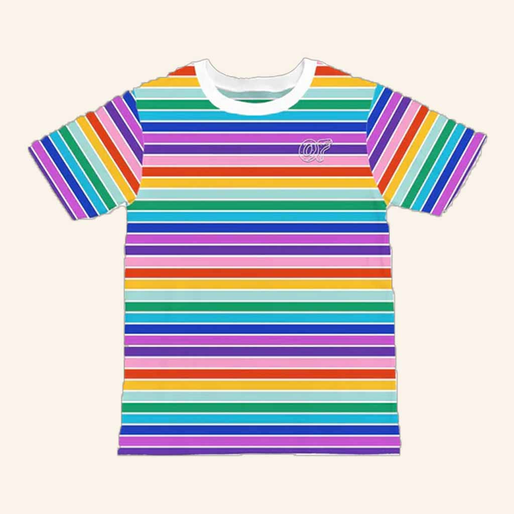 Odd Future Merch Rainbow Striped T-Shirt Christmas Gifts For Sister Odd Future Merch Rainbow Striped T-Shirt Christmas Gifts For Sister