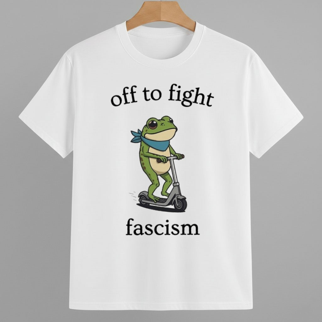 Off to Fight Fascism Portland Frog Shirt Abolish ICE Protest Merch Off to Fight Fascism Portland Frog Shirt Abolish ICE Protest Merch
